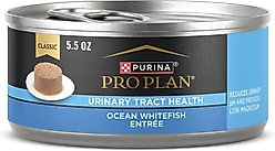 Purina Pro Plan Focus Adult Classic Urinary Tract Health Formula Ocean Whitefish Entree Canned Cat Food, 5.5-oz, case of 24