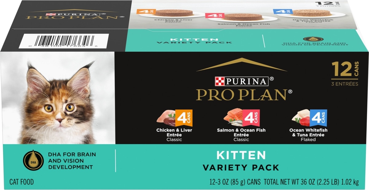 PURINA PRO PLAN Focus Kitten Favorites Variety Pack Canned Cat