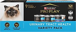 Purina Pro Plan Urinary Tract Health Variety Pack Canned Cat Food, 3-oz can, case of 12