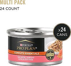 Purina Pro Plan Adult Salmon, Shrimp & Rice Entrée in Sauce Canned Cat Food, 3-oz can, case of 24 slide 2 of 8