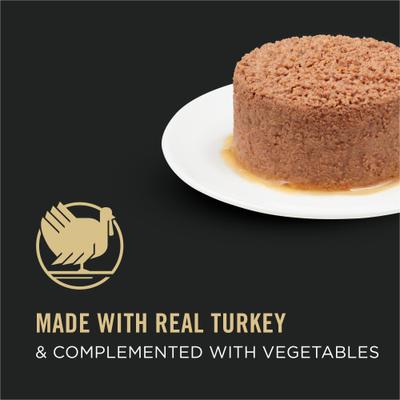 Show full view: Purina Pro Plan Classic Turkey & Vegetables Entree Grain-Free Canned Cat Food, 3-oz, case of 24 slide 4 of 12