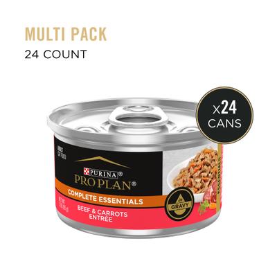 Show full view: Purina Pro Plan Beef & Carrots Entree in Gravy Canned Cat Food, 3-oz, case of 24 slide 3 of 12