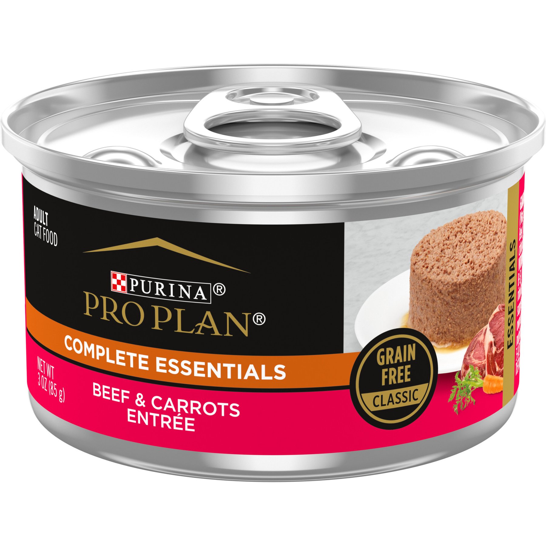 Purina Pro Plan Savor Beef & Carrots Canned Cat Food, 3-oz, 24 ct