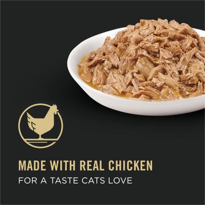 Show full view: Purina Pro Plan Focus Healthy Metabolism Formula Chicken Entrée in Gravy Adult Canned Cat Food, 3-oz, case of 24 slide 4 of 12
