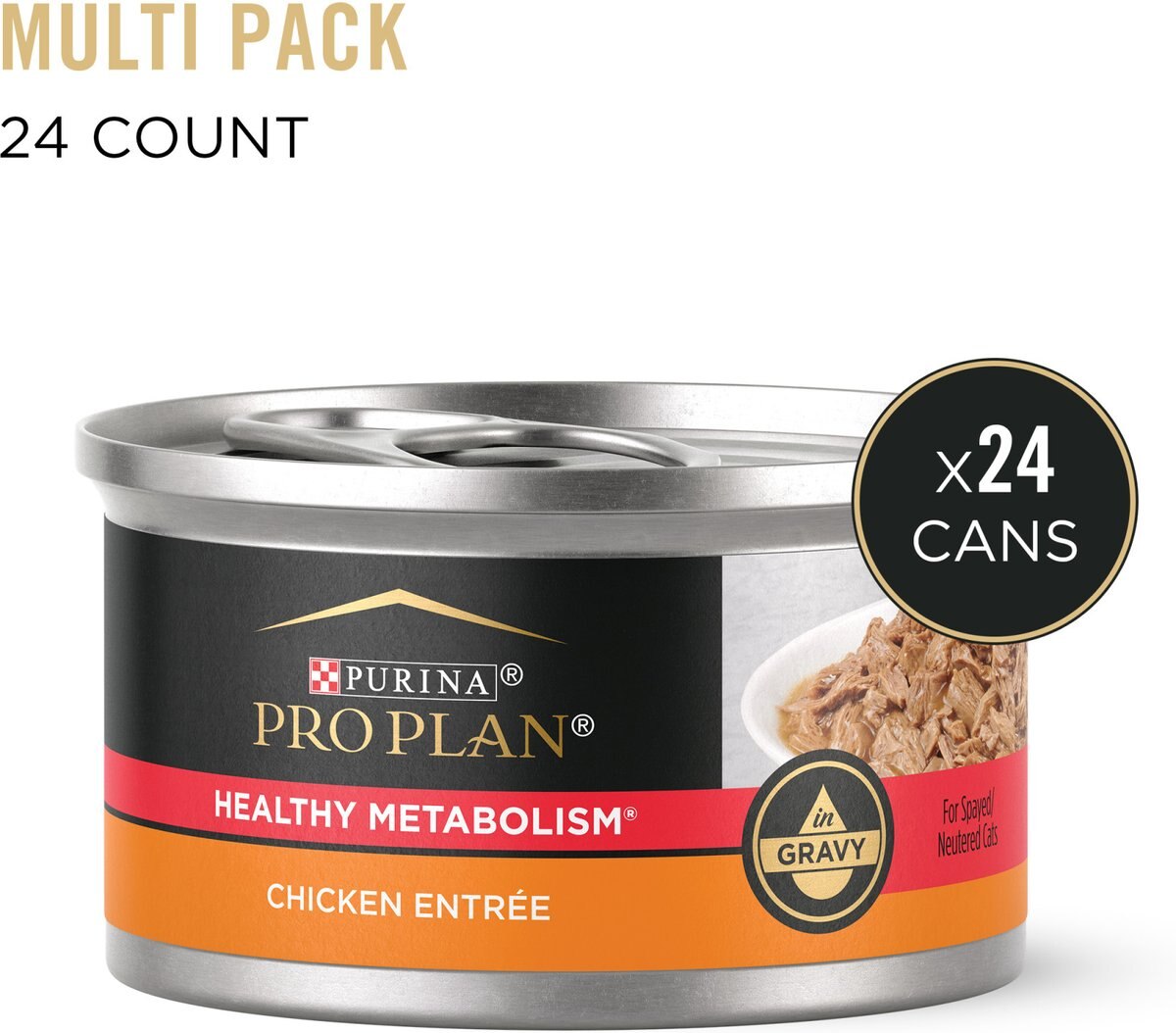 Purina Pro Plan Focus Healthy Metabolism Formula Turkey Entrée in Gravy Adult Canned Cat Food