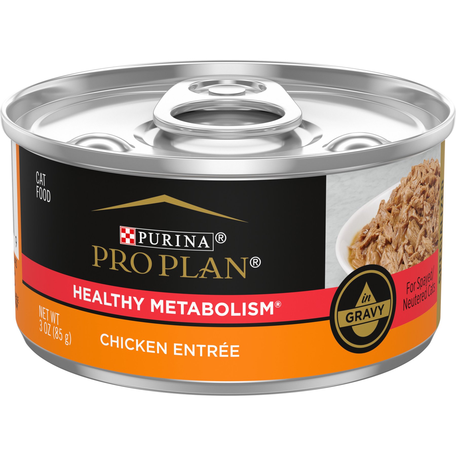 Purina Pro Plan Focus Healthy Metabolism Chicken Cat Food, 3-oz, 24 ct