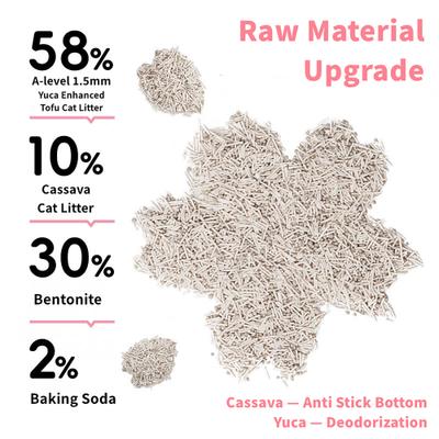 Show full view: allforpaws 5-In-1 White Blossom Scent Tofu Cat Litter, 2.5-kg, case of 6 slide 4 of 9