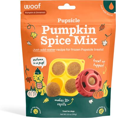 Discontinued WOOF Pupsicle Pumpkin Spice Mix Lickable Dog