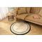 Show in main carousel: Zarkea Minimalist Round Washable Rug, Black/Cream, 39 x 39-in slide 7 of 9