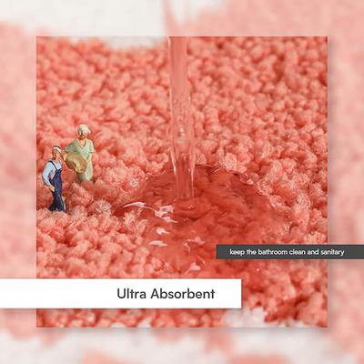 Show full view: Zarkea Microfiber Washable Oval Area Rug, Pink/White, 20 x 32-in slide 5 of 9