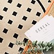 Show in main carousel: Zarkea Modern Round Washable Rug, Black/Cream, 39 x 39-in slide 3 of 9
