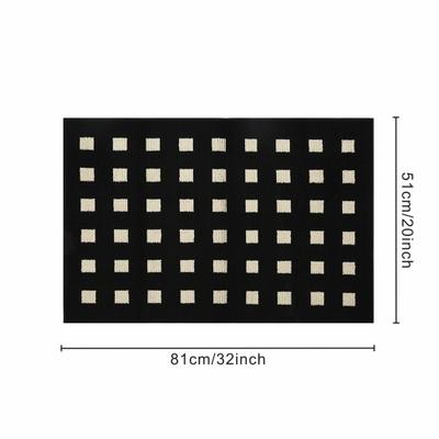 Show full view: Zarkea Modern Geometric Indoor/Outdoor Washable Area Rug, Black, 20 x 32-in slide 9 of 9