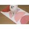 Show in main carousel: Zarkea Soft Geometric Microfiber Washable Area Rug, Pink/White, 20 x 32-in slide 3 of 9