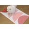 Show in main carousel: Zarkea Soft Geometric Microfiber Washable Area Rug, Pink/White, 20 x 32-in slide 1 of 9