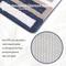 Show in main carousel: Zarkea Microfiber Striped Washable Area Rug, Navy, Beige, White, 20 x 32-in slide 6 of 9
