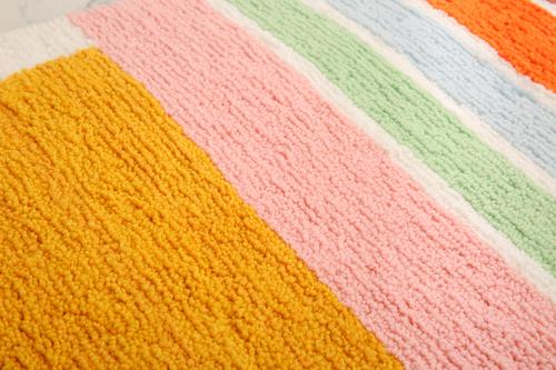 Show full view: Zarkea Colorful Geometric Microfiber Washable Area Rug, Sunrise, 20 x 32-in slide 7 of 9