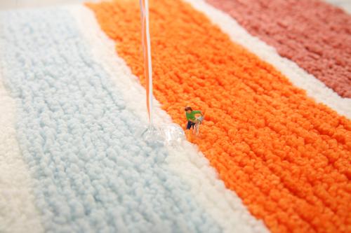 Show full view: Zarkea Colorful Geometric Microfiber Washable Area Rug, Sunrise, 20 x 32-in slide 8 of 9