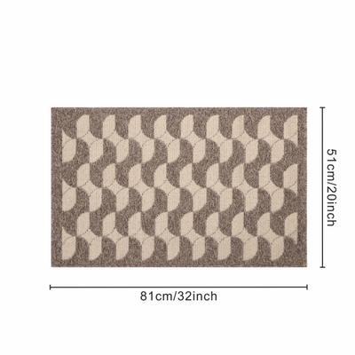 Show full view: Zarkea Modern Wavy Geometric Indoor/Outdoor Washable Area Rug, Brown, 20 x 32-in slide 9 of 9