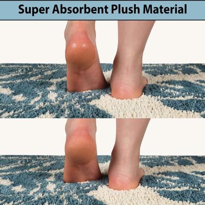 Show full view: Zarkea Ultra-Soft Botanical Microfiber Washable Area Rug, White, 18 x 27-in slide 7 of 9