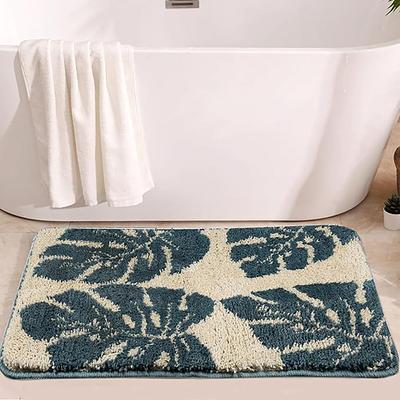 Show full view: Zarkea Ultra-Soft Botanical Microfiber Washable Area Rug, White, 18 x 27-in slide 6 of 9