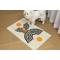 Show in main carousel: Zarkea Microfiber Washable Rug, White/Black, 18 x 27-in slide 1 of 9