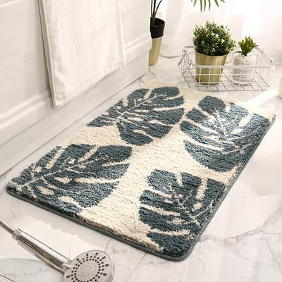 Show full view: Zarkea Ultra-Soft Botanical Microfiber Washable Area Rug, White, 18 x 27-in slide 5 of 9