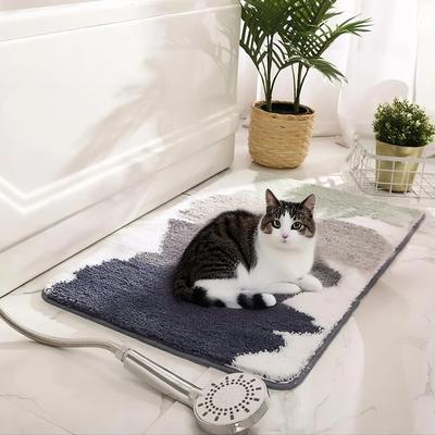 Show full view: Zarkea Ultra-Soft Microfiber Washable Area Rug, Beige, 18 x 27-in slide 8 of 9