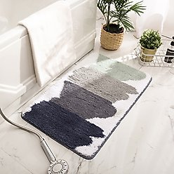 Zarkea Ultra-Soft Microfiber Washable Area Rug, Beige, 18 x 27-in