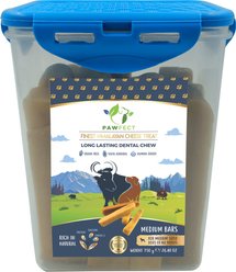 Pawfect Himalayan Cheese Bars Dog Chews, Medium, 10 count