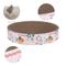 Show in main carousel: THE LICKER STORE Nelson 20-in Modern Cardboard Bowl Cat Scratcher with Catnip, Light Pink slide 5 of 8