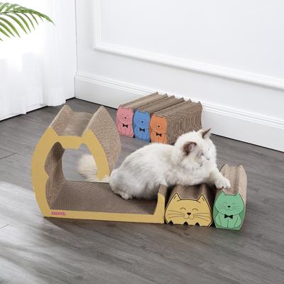 Show full view: THE LICKER STORE Kazoku Modern 15.63-in Cardboard 5-in-1 Family Cat Cave Scratcher with Catnip slide 7 of 11
