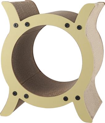 Show full view: THE LICKER STORE Nyan Modern 16.5-in Cardboard Tunnel Cat Scratcher with Catnip, Almond slide 7 of 8