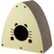 Show in main carousel: THE LICKER STORE Koko Modern 19-in Cardboard Triangle Cat Cave Scratcher with Catnip, Almond slide 7 of 8
