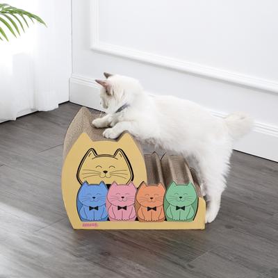 Show full view: THE LICKER STORE Kazoku Modern 15.63-in Cardboard 5-in-1 Family Cat Cave Scratcher with Catnip slide 6 of 11