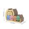Show in main carousel: THE LICKER STORE Kazoku Modern 15.63-in Cardboard 5-in-1 Family Cat Cave Scratcher with Catnip slide 4 of 11