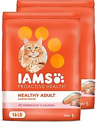 Iams ProActive Health Salmon Recipe Adult Dry Cat Food, 32-lb bundle  slide 1 of 9