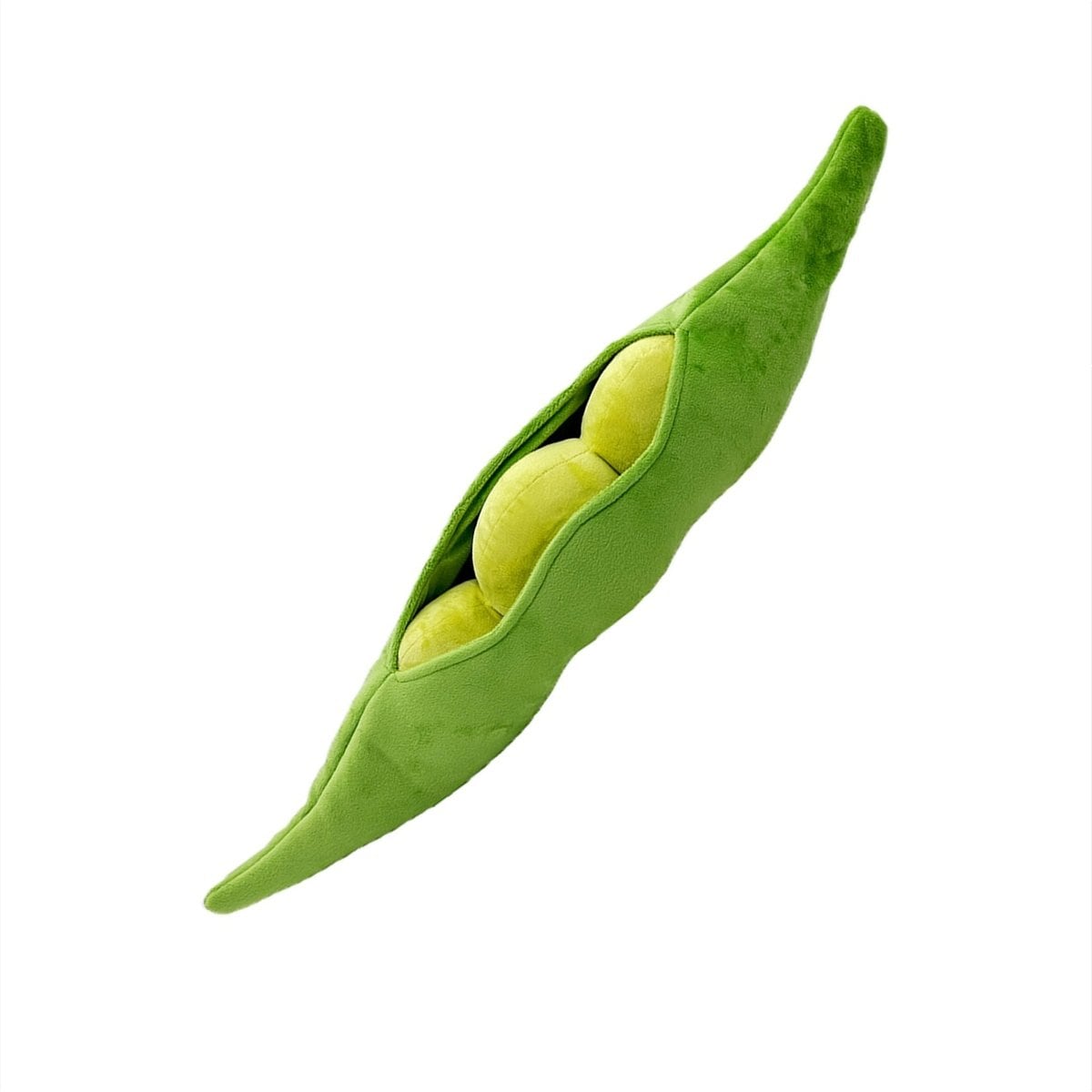 Petlou Food Pea Pod Squeaky Plush Dog Toy, 29-in