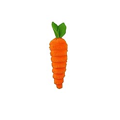 Petlou Food Luxe Carrot Squeaky Plush Dog Toy, 12-in