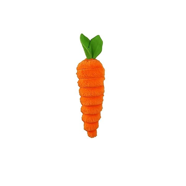Show full view: Petlou Food Luxe Carrot Squeaky Plush Dog Toy, 12-in slide 1 of 5