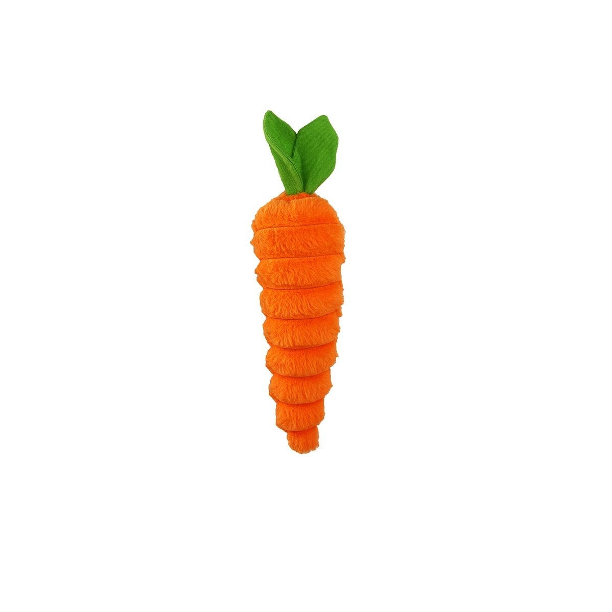 Petlou Food Luxe Carrot Squeaky Plush Dog Toy, 12-in