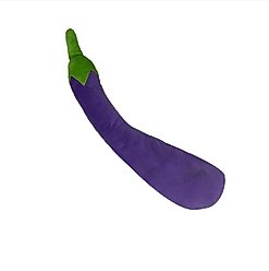 Petlou Food Eggplant Squeaky Plush Dog Toy, 29-in