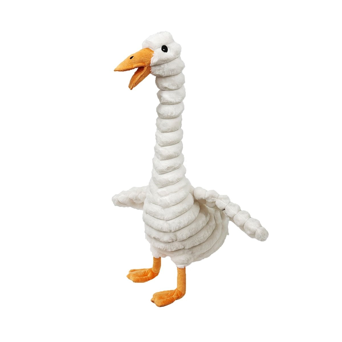 Petlou Ripples Farm Friends Duck Squeaky Plush Dog Toy, 36-in