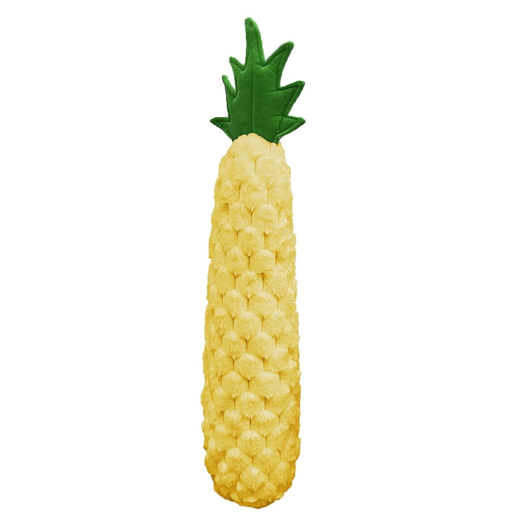 Petlou Food Pineapple Squeaky Plush Dog Toy, 29-in