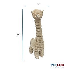 Petlou Ripples Farm Friends Alpaca Squeaky Plush Dog Toy, 26-in slide 2 of 5