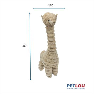 Show full view: Petlou Ripples Farm Friends Alpaca Squeaky Plush Dog Toy, 26-in slide 4 of 6