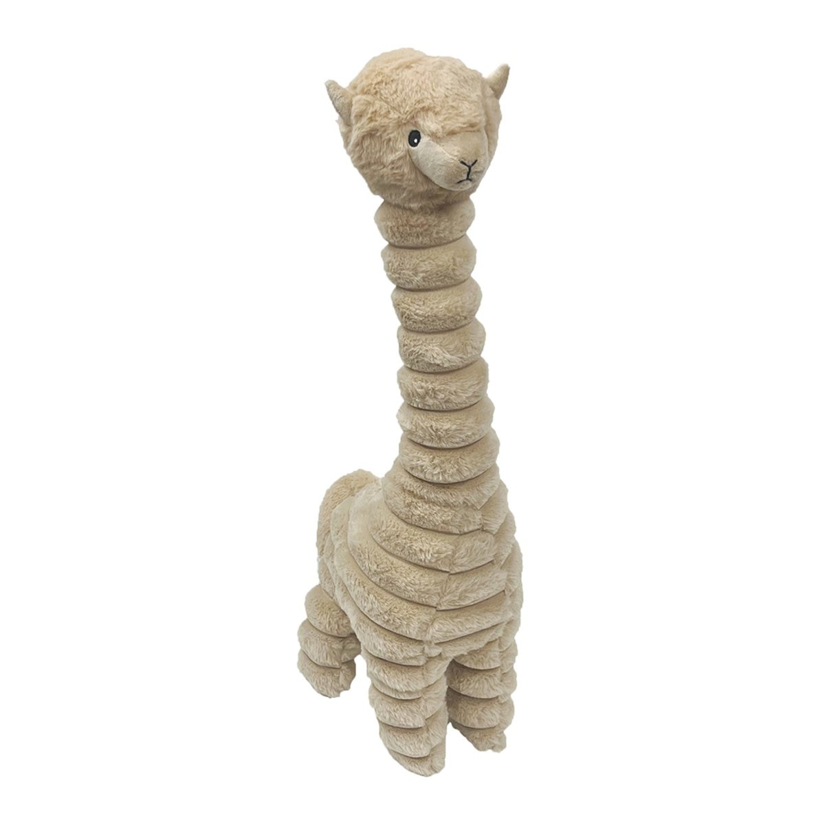 Petlou Ripples Farm Friends Alpaca Squeaky Plush Dog Toy, 26-in