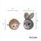 Show in main carousel: Petlou Ez Squeaky Ball Lamb & Rabbit Twin Pack Squeaky Plush Dog Toy, 4-in slide 3 of 5