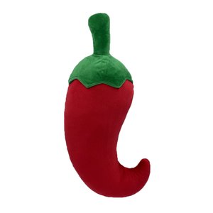 Petlou Food Chili Pepper Squeaky Plush Dog Toy, 20-in