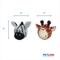Show in main carousel: Petlou Ez Squeaky Ball Giraffe & Zebra Twin Pack Squeaky Plush Dog Toy, 4-in slide 3 of 5