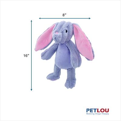 Show full view: Petlou Ripples Farm Friends Rabbit Squeaky Plush Dog Toy, 16-in slide 3 of 5